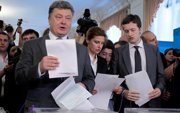 Петр Порошенко с супругой и старшим сыном Алексеем.