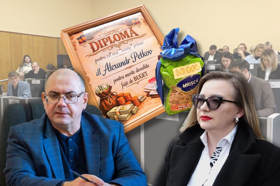 Советник на сессии заочно вручила примару Бельц грамоту и гречку.