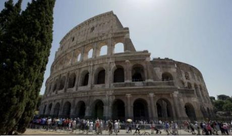 Regim de maximă securitate la Colosseum. 	Foto: AP