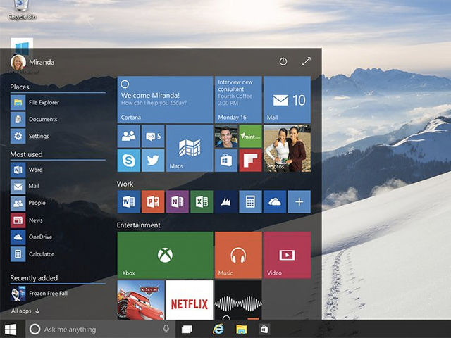 Windows 10 выйдет сразу в 190 странах на 111 языках.