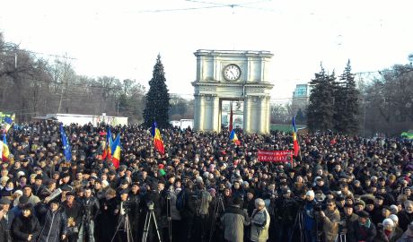Платформа DA намерена продолжать протест в центре Кишинева.
