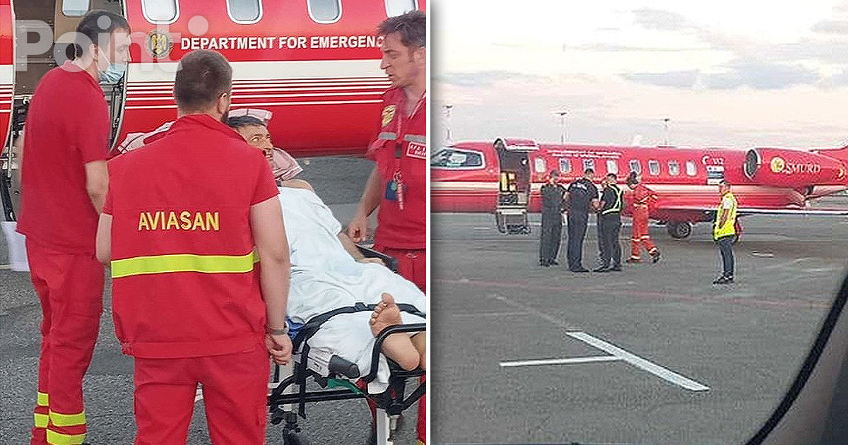 Un pacient din Moldova, transportat cu un echipaj SMURD în România.