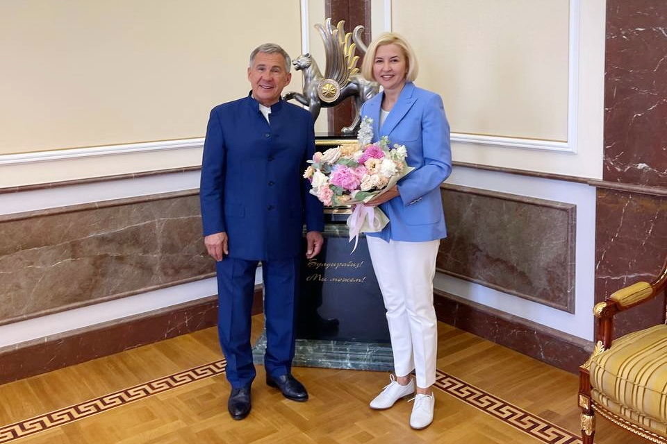 Глава Гагаузии Ирина Влах провела встречу с президентом Татарстана Рустамом Миннихановым.