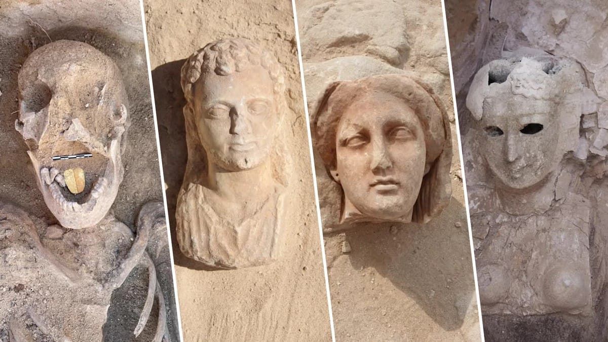 В Египте археологи обнаружили высеченные в скале гробницы с мумиями.
