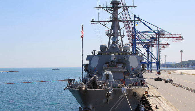 Атаковавший Сирию в прошлом году эсминец США вошел в Черное море. Фото: tass.ru
