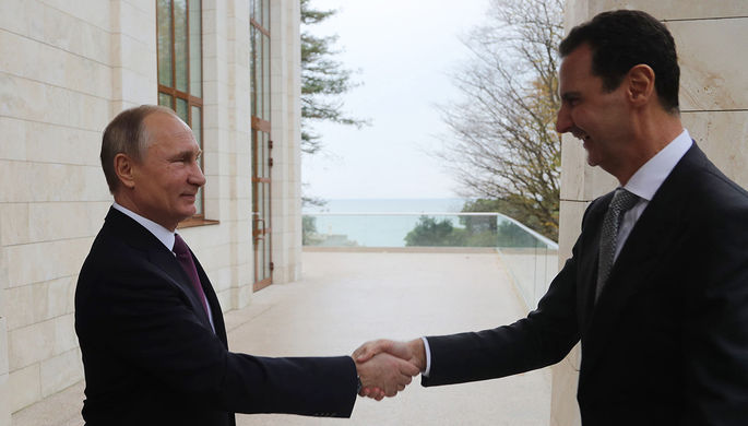 Путин встретился с Асадом.