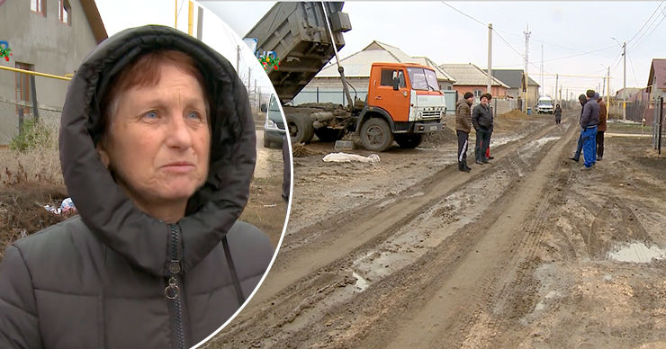Жители Комрата возмущены состоянием улицы после проведения газопровода. Коллаж: Point.md