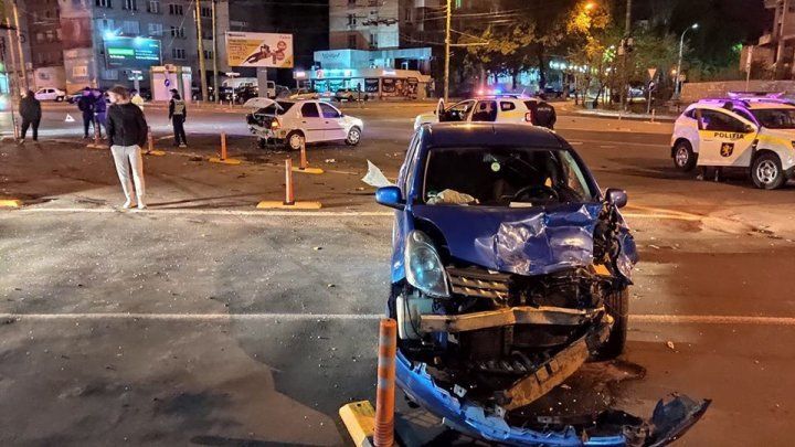 На Ботанике произошло ДТП: столкнулись два автомобиля.