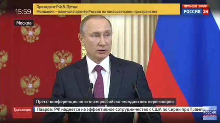 Vladimir Putin nu a renunțat la ideea federalizării Republicii Moldova. 
