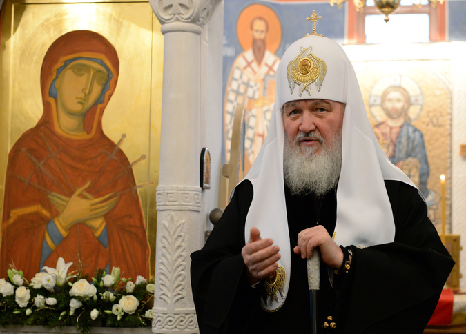 Патриарх Московский и всея Руси Кирилл совершит молебен для сборных Белоруссии, России, Молдавии и Украины. Фото: РИА Новости