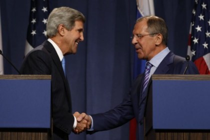 Госсекретарь США Джон Керри и министр иностранных дел РФ Сергей Лавров. Фото: Larry Downing / AFP