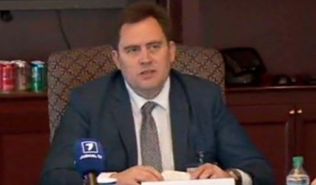 Gofman a organizat conferința din SUA, la care a fost doar Jurnal TV, cu tezele lui Țopa. Foto: jurnal.md
