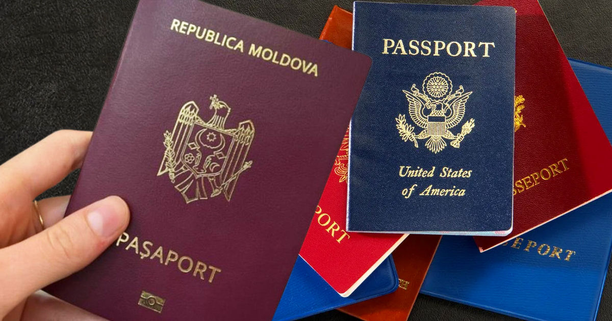 Молдова занимает 51-е место в рейтинге "сильных" паспортов. Коллаж: Point.md