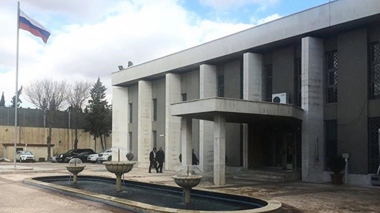 Ambasada Rusiei în Siria, supusă mai multor atacuri. Foto: ria.ru