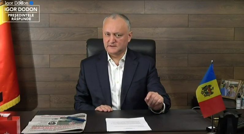 Додон: Сейчас идёт процедура регистрации российской вакцины в Молдове.