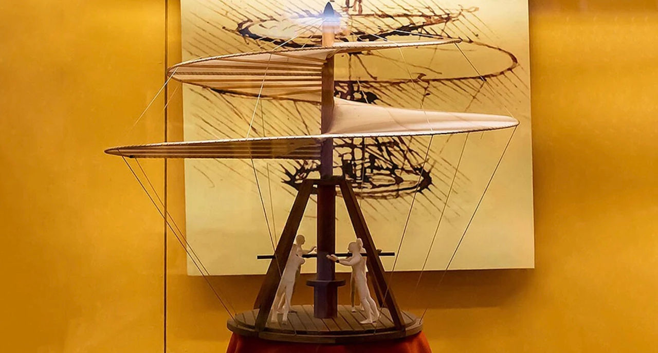 Elicopterul lui Leonardo da Vinci s-a dovedit a fi mai silențios și mai eficient decât dronele moderne.