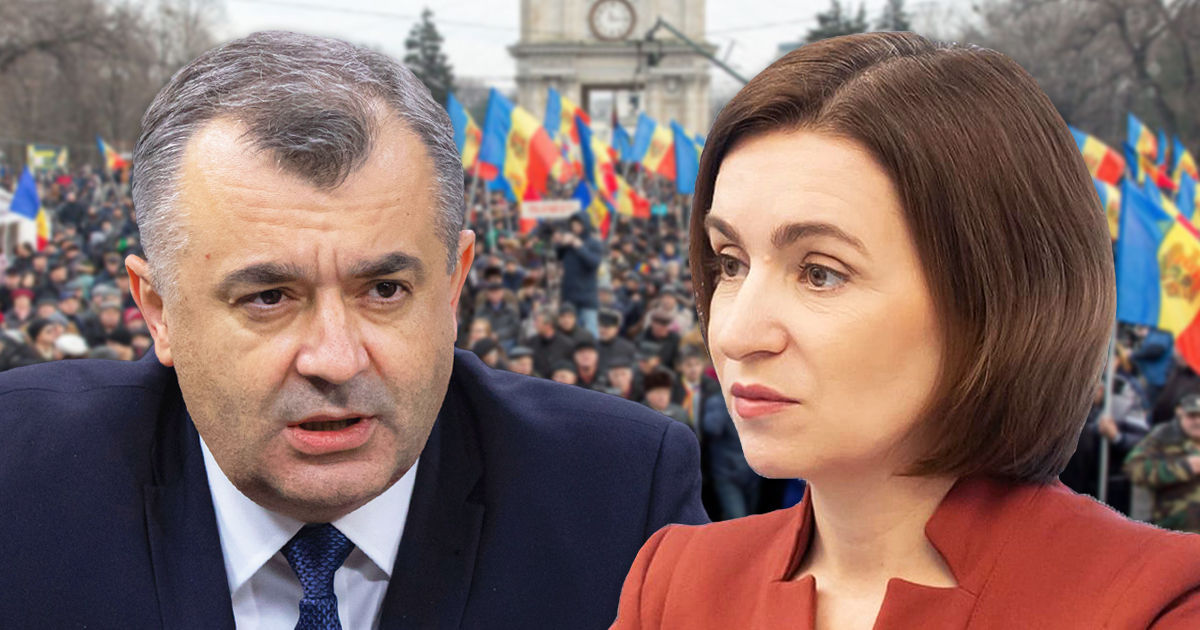 Кику: Майе Санду «выгоден» воскресный протест. Коллаж: Point.md