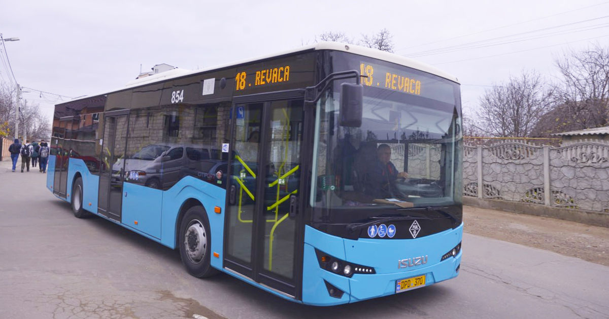 Primăria Chișinău anunță modificări temporare ale traseului autobuzului nr. 18.