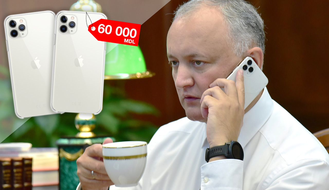 Администрация президента представила доказательства, что Додон купил два iPhone за 60 тыс. леев.
