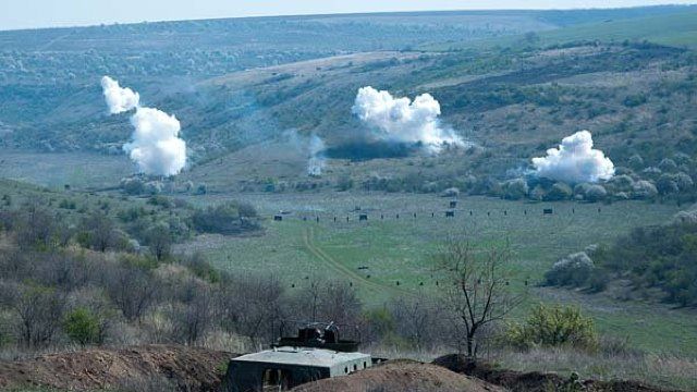 Exerciții militare și trageri cu muniții de luptă în Transnistria . Foto:radiochisinau