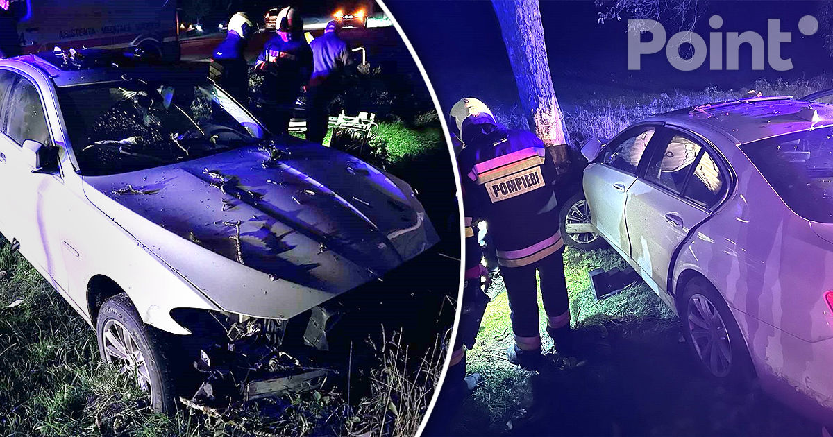 В Кагуле BMW врезался в дерево, водитель доставлен в больницу.