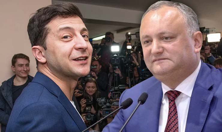 Игорь Додон поздравил Владимира Зеленского с убедительной победой на выборах президента Украины. 
