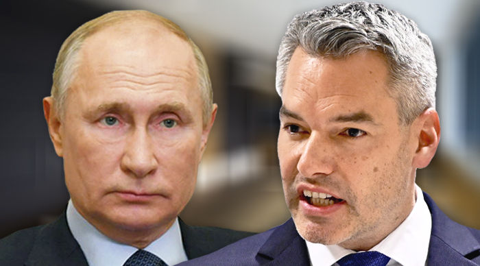 Карл Нехаммер озвучил фразу Владимира Путина о завершении военных действий в Украине. Коллаж Point.md.