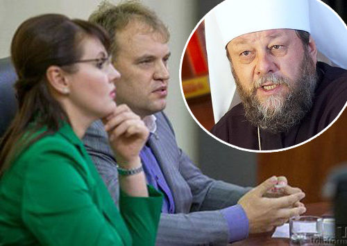Митрополит Владимир присутствовал на свадьбе Шевчука и Штански.