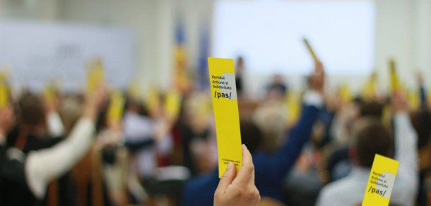 Maia Sandu a fost aleasă la conducerea Partidului Acțiune și Solidaritate.  Foto: Un PAS pentru Moldova / facebook.com
