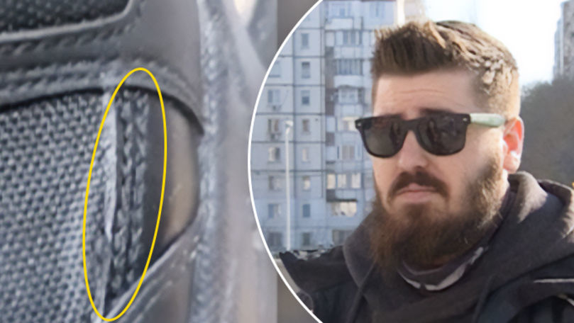 В магазине парню отказались вернуть деньги за обувь, которая порвалась.