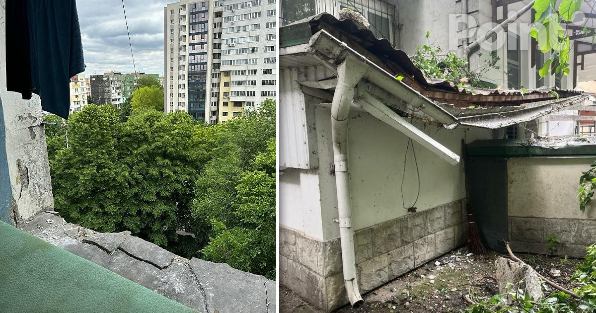 Un balcon al unui cămin studențesc din Capitală s-a prăbușit.