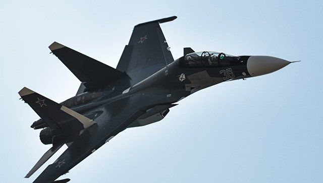 Пентагон: российский Су-30 перехватил над Черным морем самолет ВМС США. Фото: ria.ru