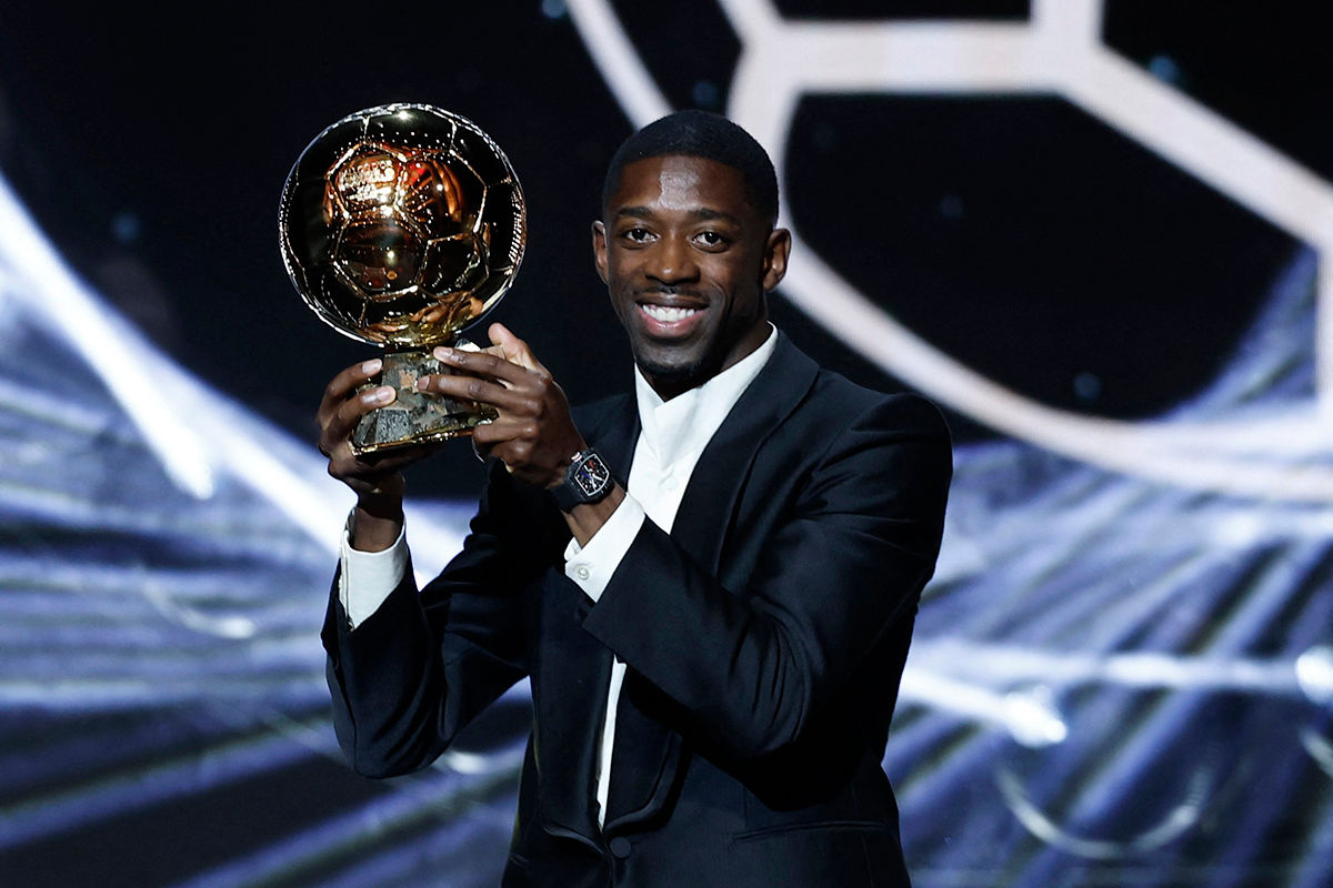 Atacantul francez Ousmane Dembele a câștigat Balonul de Aur.