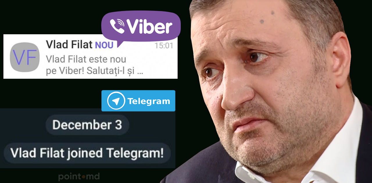 Бывший премьер-министр Молдовы Влад Филат зарегистрировался в Telegram и Viber. Фото: Point.md