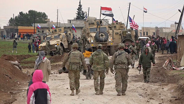 Опубликовано видео конфликта с участием солдат армии США в Сирии.