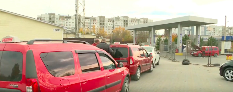 В Бельцах работает всего одна газовая автозаправка.