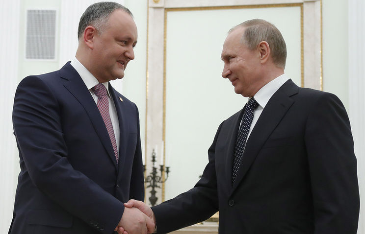 Президент Молдовы Игорь Додон встретился с Владимиром Путиным. 