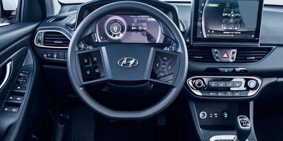 В Hyundai запатентовали руль с экраном.