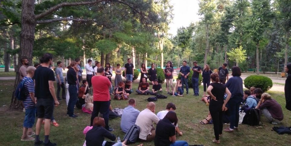 Кафе "Гугуцэ" стало центром протестного движения молодежи.