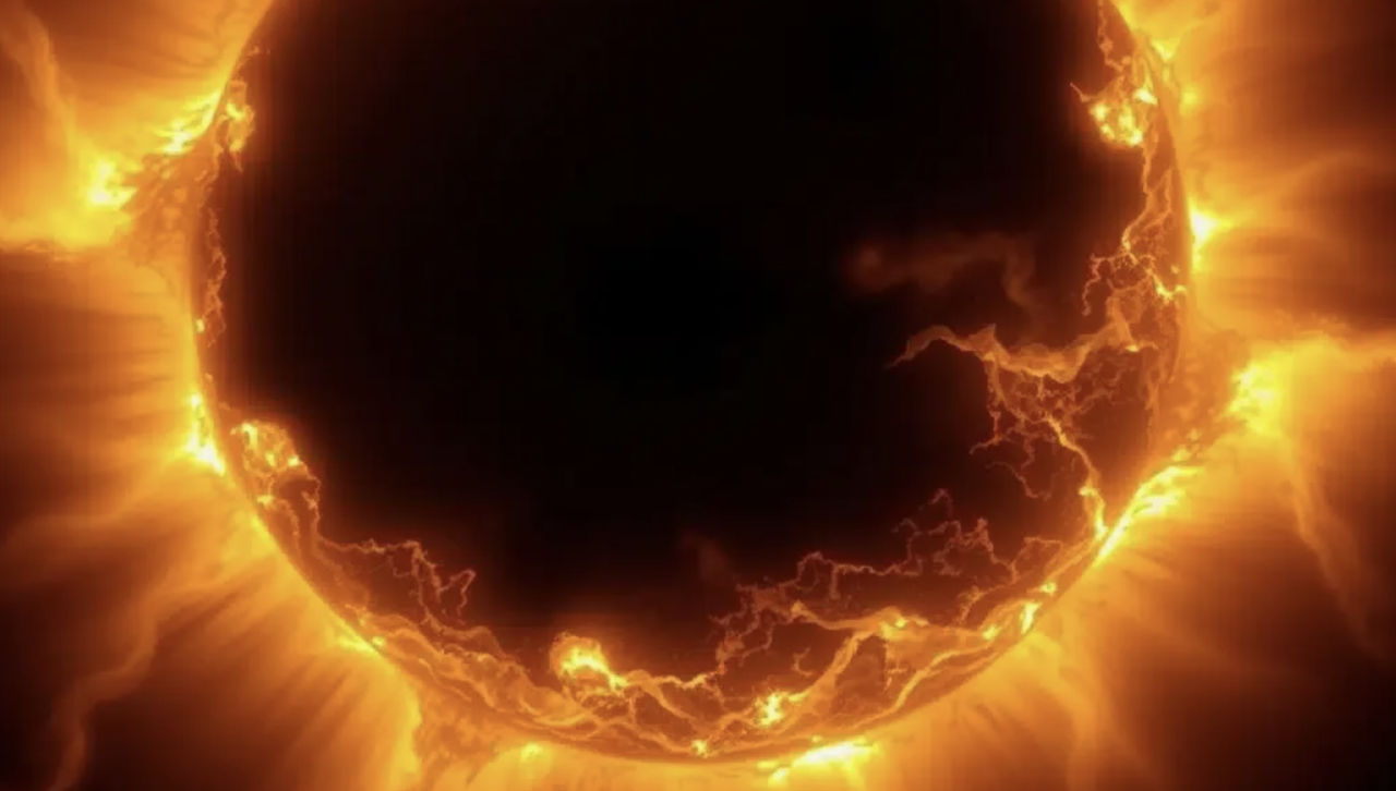 O gaură coronală de formă neobișnuită a provocat o furtună magnetică pe Pământ.