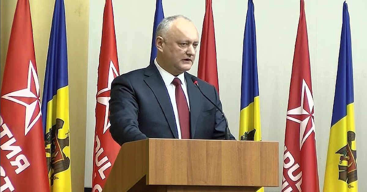 Игорь Додон: Будущее Республики Молдова зависит от команды социалистов.