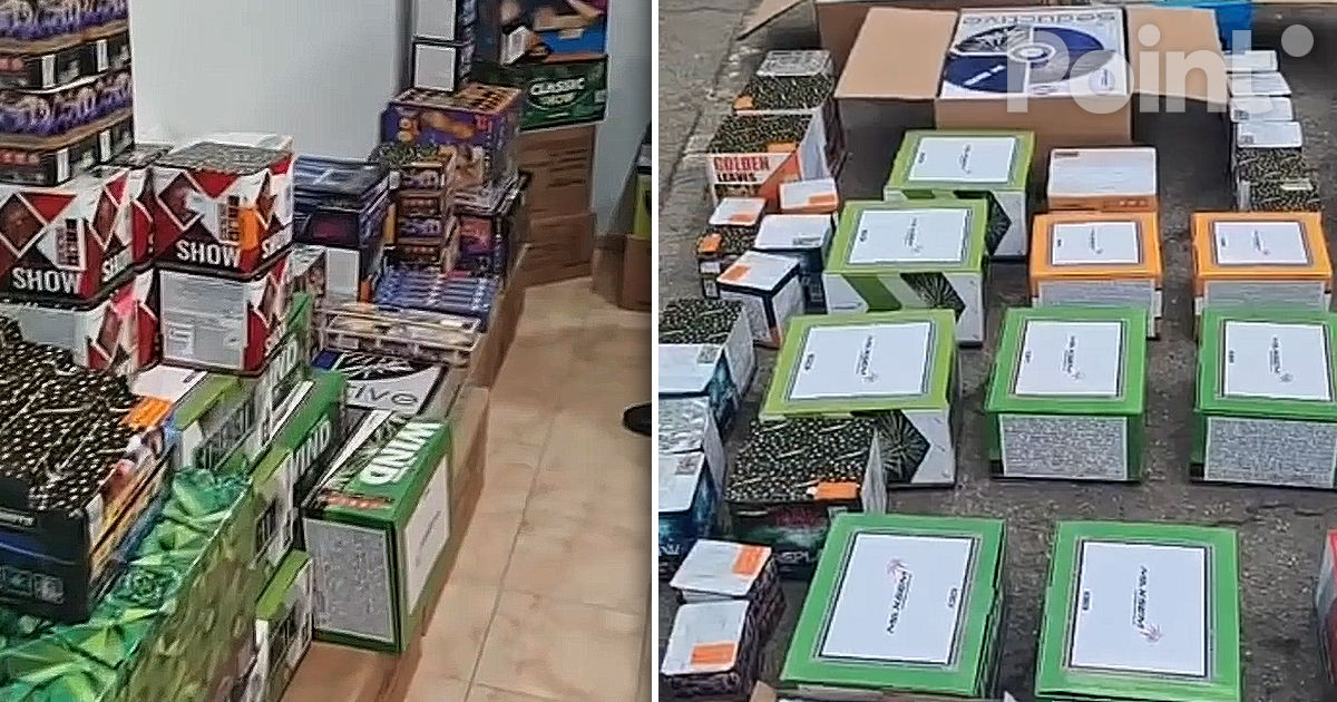 Artificii ilegale în valoare de 100.000 de lei, confiscate de Poliție.
