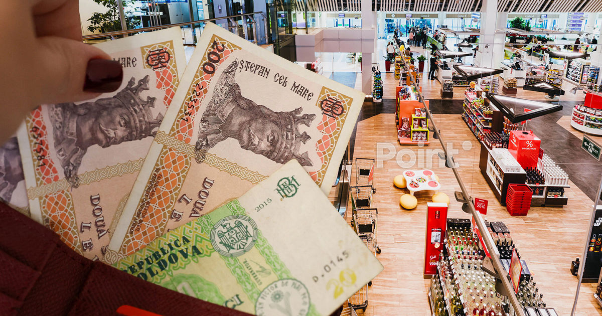 Moldovenii vor plăti exclusiv în lei în magazinele Aeroportului Internațional Chișinău.