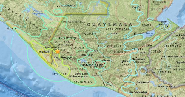 Un seism cu magnitudine de 6.8 a lovit coasta  Pacificului, în Guatemala, resimţindu-se şi în El Salvador. 