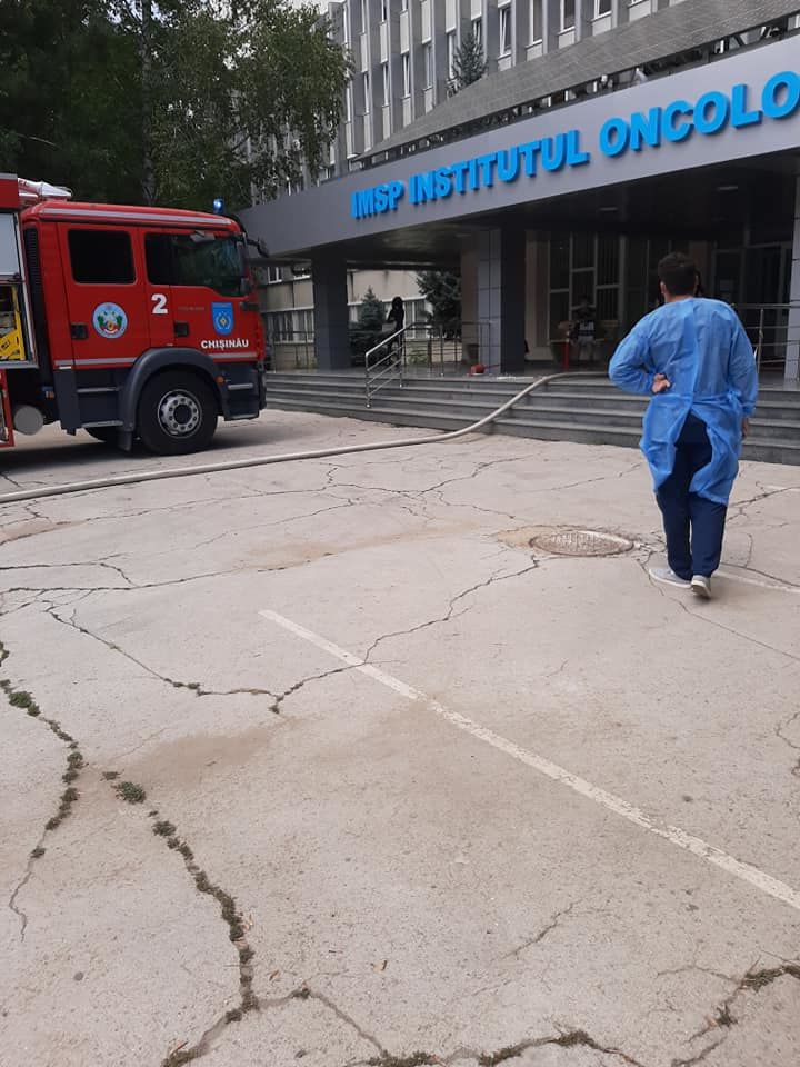 В Институте онкологии произошел пожар.