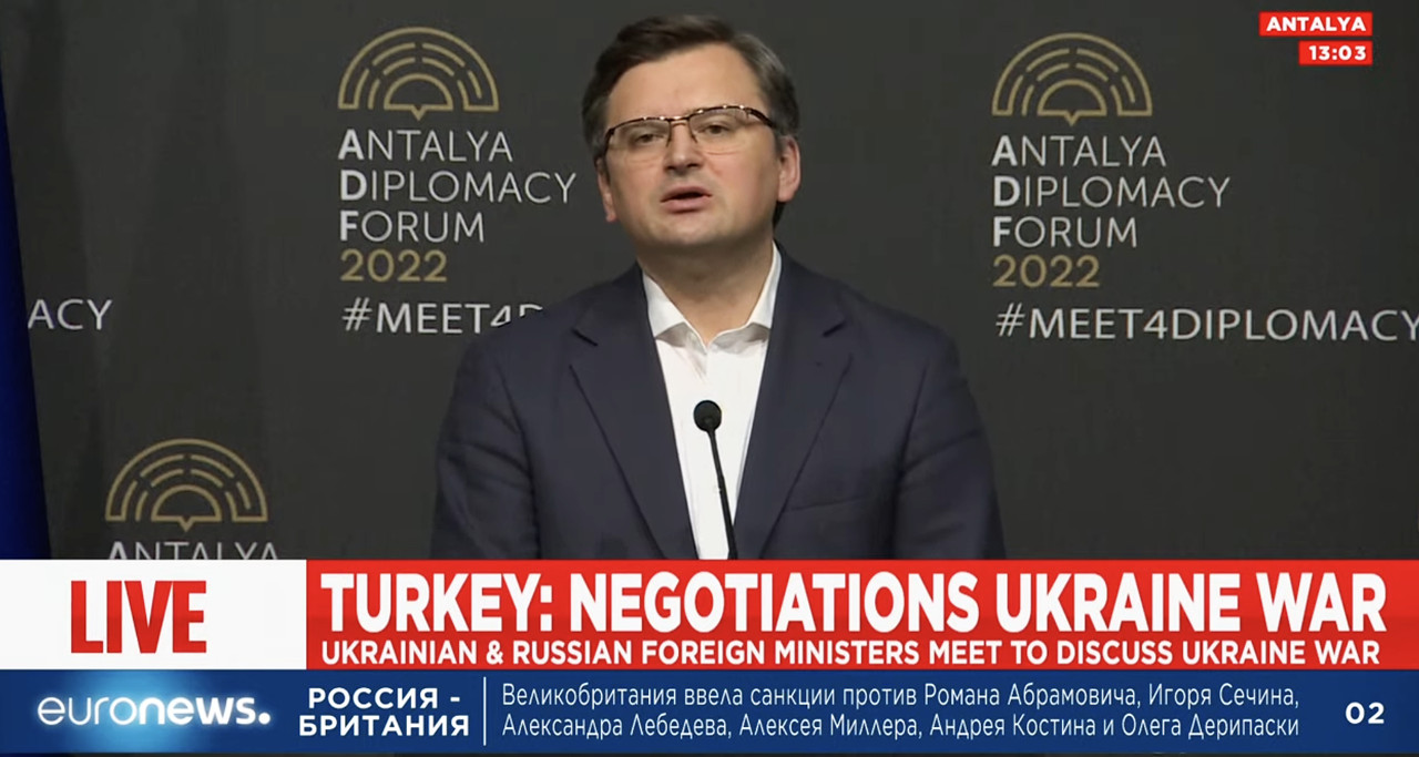 Кулеба: Россия и Украина не договорились о прекращении огня.