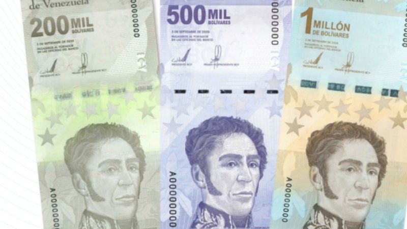 Венесуэла выпустила банкноту в миллион боливаров, которая стоит полдоллара.
