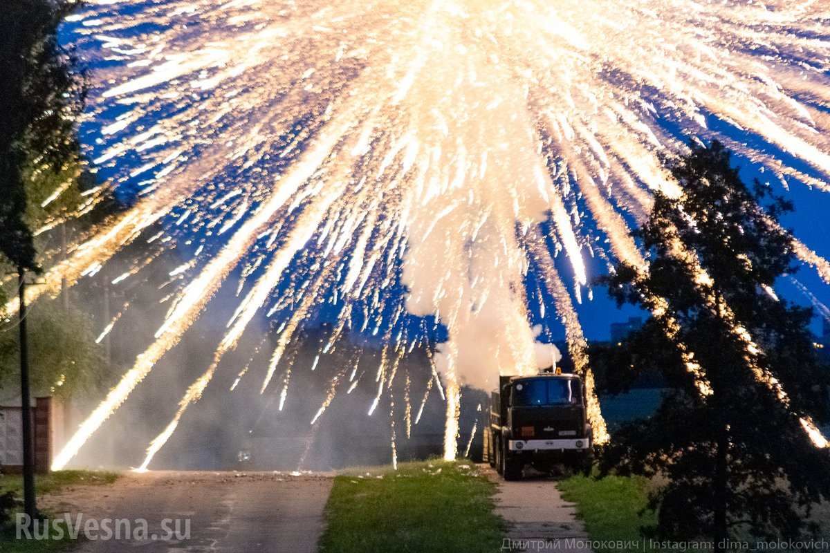 Опубликовано видео смертельного салюта  в Минске.