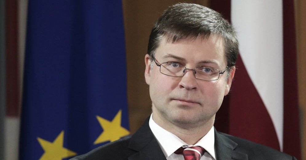 Вице-председатель Еврокомиссии Валдис Домбровскис.