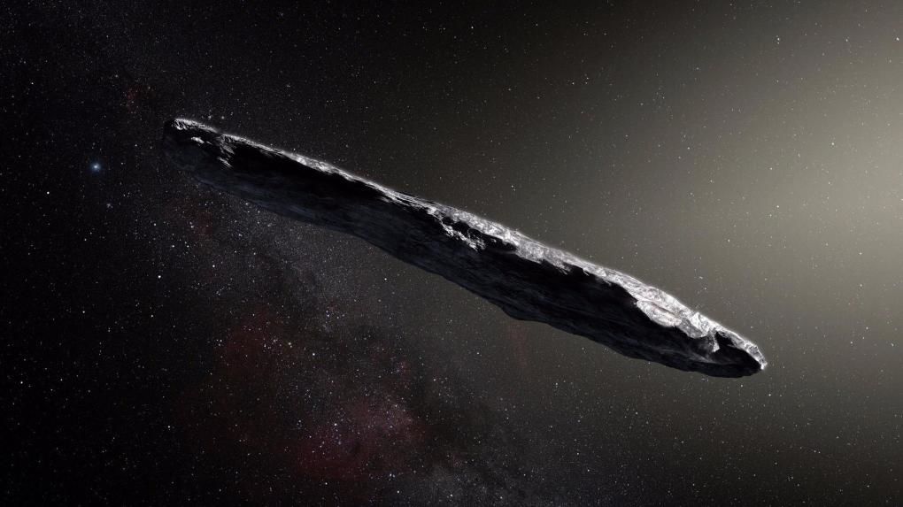  Oumuamua, obiectul cosmic care provine din afara Sistemului solar.